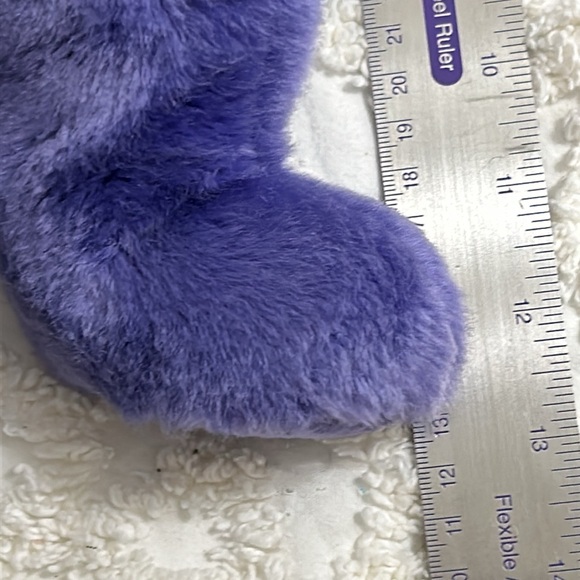 TY Beanie Babies 2000 Purple 12” Stuff Animal with green bow. - Picture 10 of 10